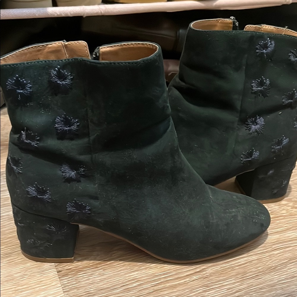 Women's Green Ankle Boots